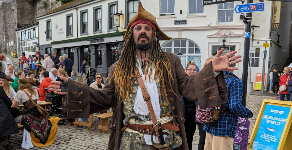 Captain Jack at Pirates Weekend